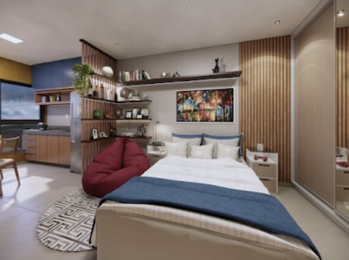 Apartamento à venda com 1 quarto, 1 banheiro, 1 vaga e 23m² no Bairro Novo, Olinda (PE) — foto 9 de 12