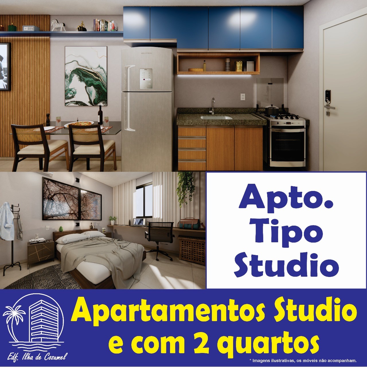 Apartamento à venda com 2 quartos, 1 banheiro, 1 vaga e 44m² no Bairro Novo, Olinda (PE) — foto 2 de 11